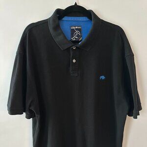 Black Raging Bull XXL Men's Polo Shirt  100% Cotton  Rare in the US!